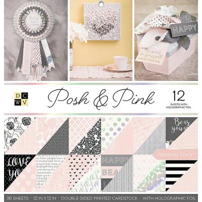 DCWV Paperpad - Posh & Pink